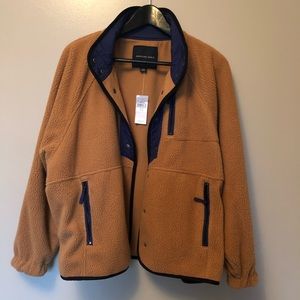 American Eagle Oversized Teddy Button-up Sweater